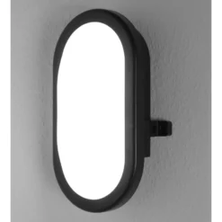 Aplique LED para exterior OSRAM BULKHEAD, negro, 11 W, plástico, IP54