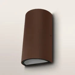 Aplique LED para exterior OSRAM ENDURA STYLE, color óxido, 16 cm, luz hacia