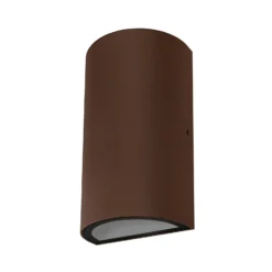 Aplique LED para exterior OSRAM ENDURA STYLE, color óxido, 16 cm, luz hacia