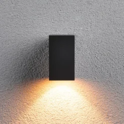 Aplique LED para exterior Paulmann «Flame», negro, altura 8 cm, IP44