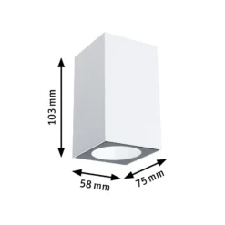 Aplique LED para exterior Paulmann «Flame», blanco, altura 8 cm, IP44