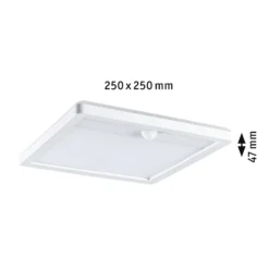Aplique LED para exterior Paulmann Lamina, blanca, IP44, sensor