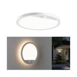 Aplique LED para exterior Paulmann Lamina, blanca, sensor, IP44