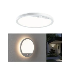 Aplique LED para exterior Paulmann Lamina, blanca, sensor, IP44