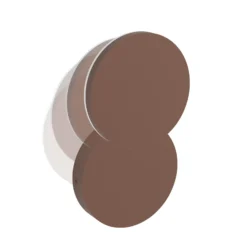 Aplique LED para exterior Pedersano, color óxido, Ø 14 cm, metal