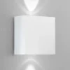 Aplique LED para exterior PEQUEÑA, blanca, ancho 11 cm, plástico