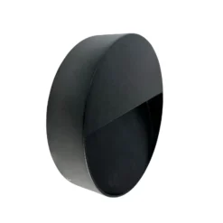 Aplique LED para exterior Pluto de Dyberg Larsen, negra, Ø 15 cm
