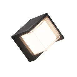 Aplique LED para exterior Puno, IP54, angular