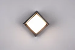 Aplique LED para exterior Puno, IP54, angular