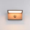 Aplique LED para exterior Ravi, antracita Ancho 18 cm Sensor, IP54