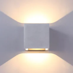 Aplique LED para exterior Riak en gris hormigón