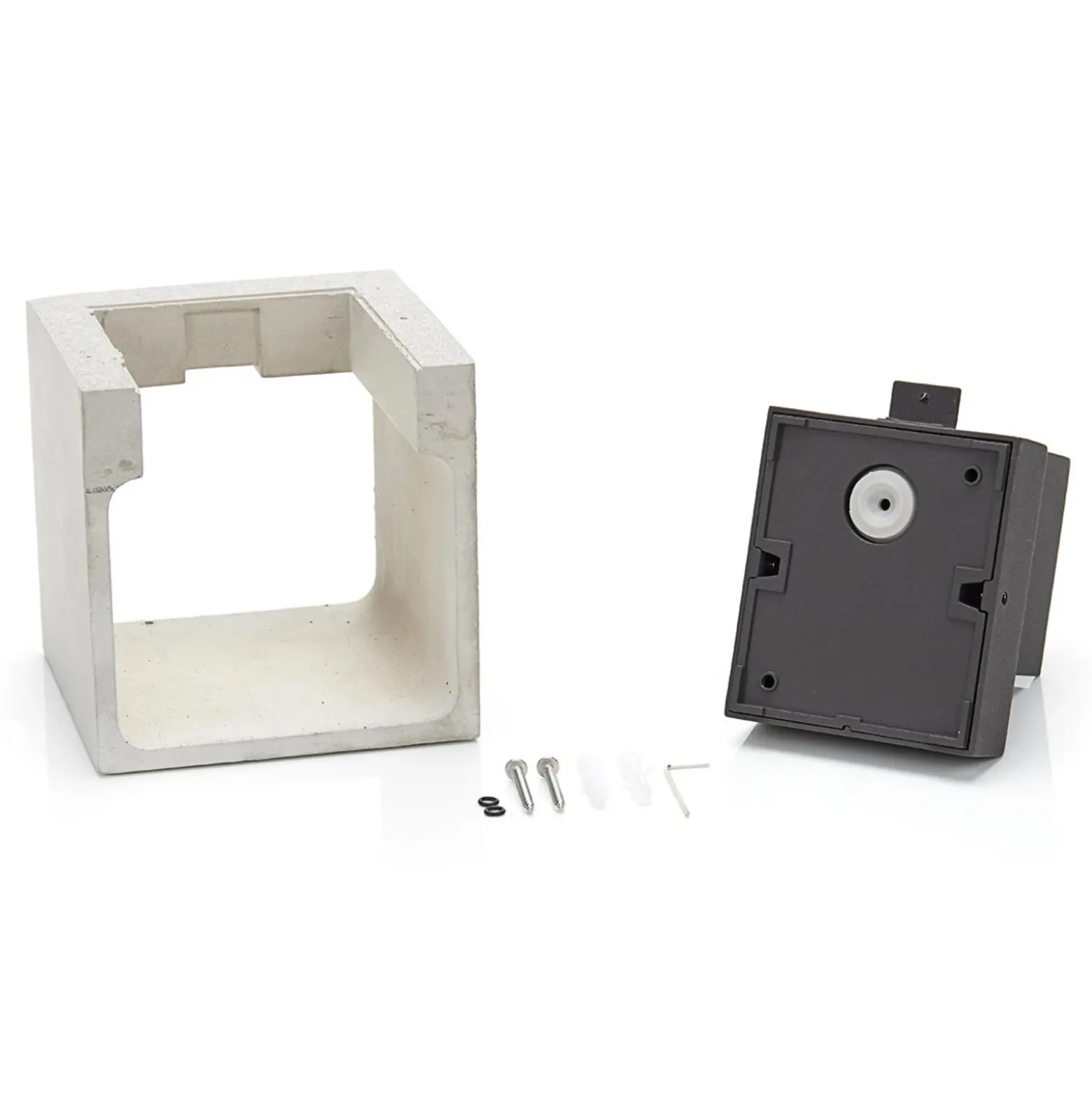 Aplique LED para exterior Riak en gris hormigón