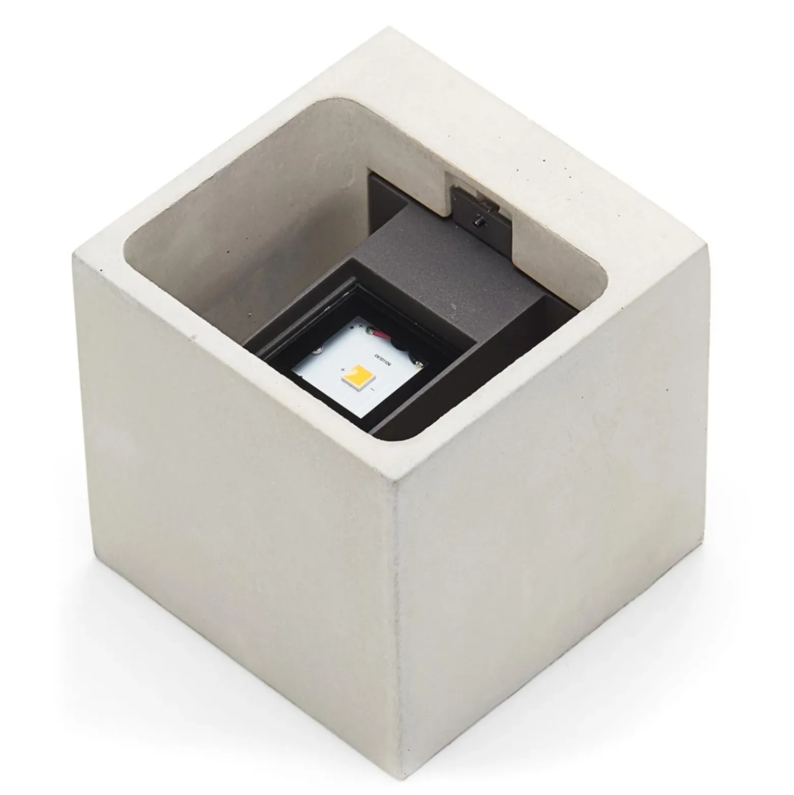Aplique LED para exterior Riak en gris hormigón