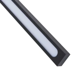 Aplique LED para exterior Sakari de Lindby, negro, aluminio, altura 50 cm