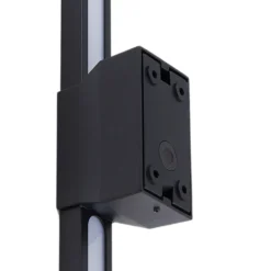 Aplique LED para exterior Sakari de Lindby, negro, aluminio, altura 50 cm