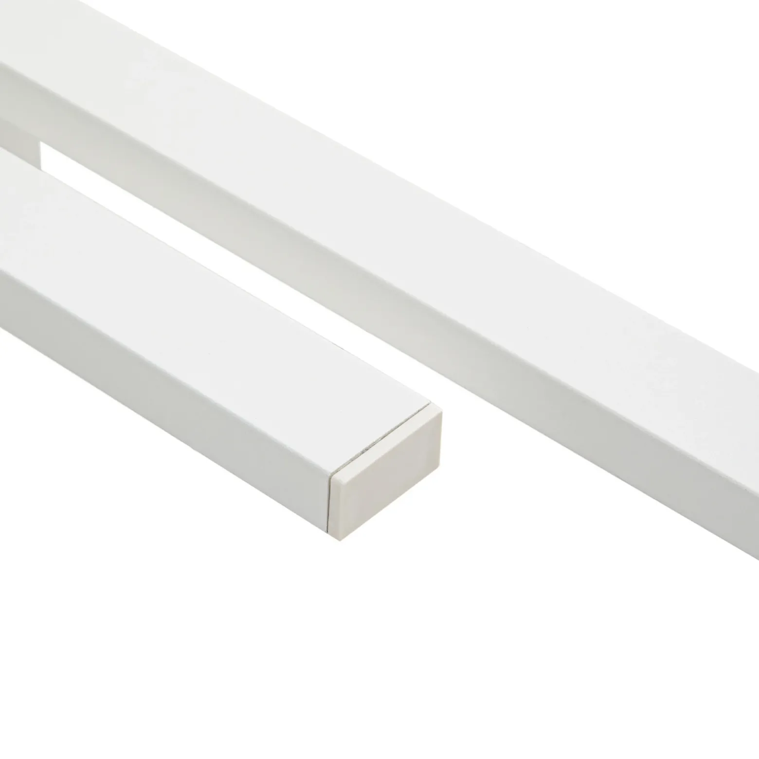 Aplique LED para exterior Sakari de Lindby, blanco, aluminio, altura 59 cm