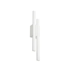 Aplique LED para exterior Sakari de Lindby, blanco, aluminio, altura 59 cm