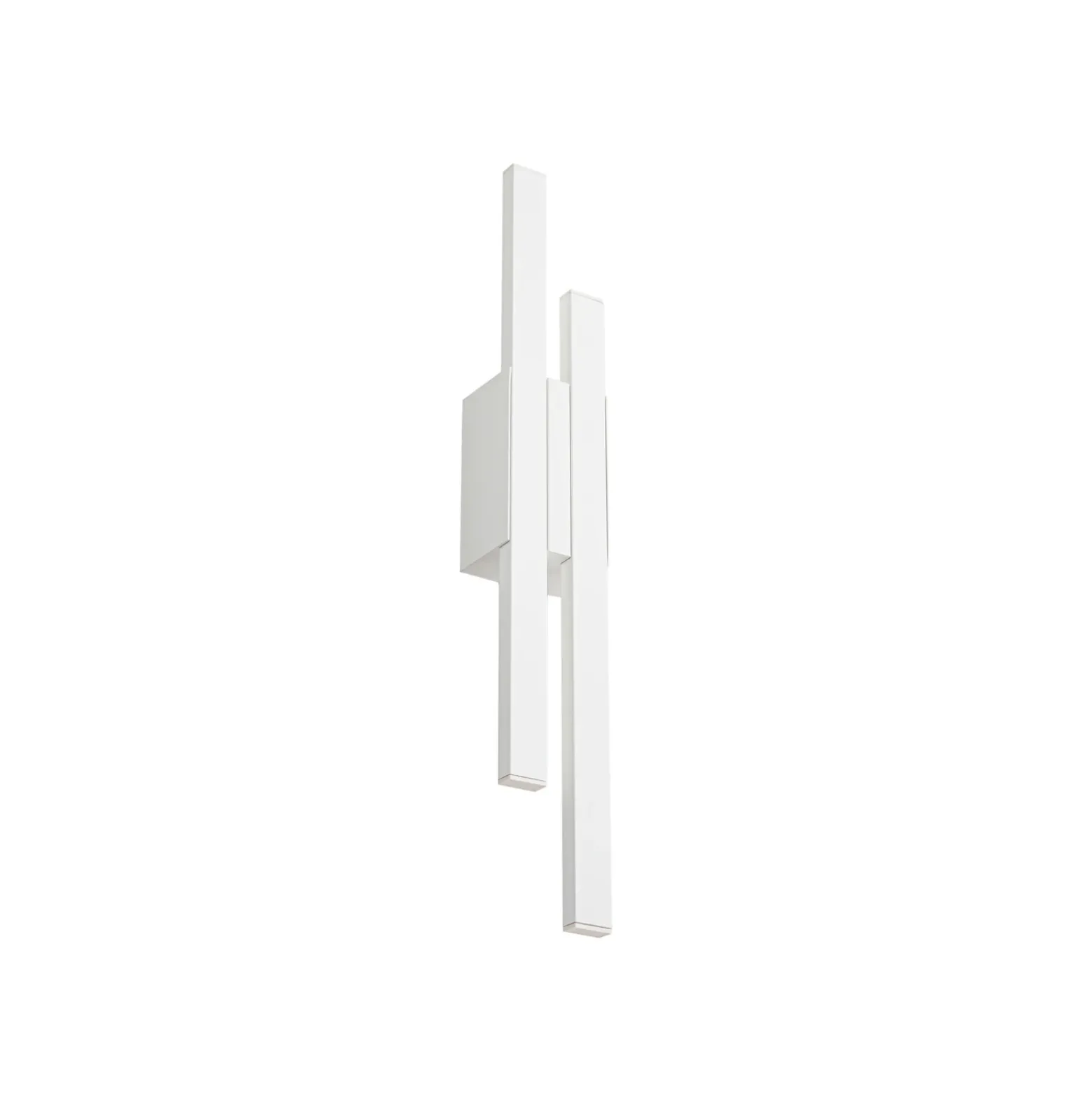Aplique LED para exterior Sakari de Lindby, blanco, aluminio, altura 59 cm