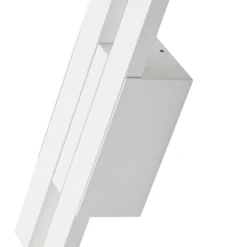 Aplique LED para exterior Sakari de Lindby, blanco, aluminio, altura 59 cm