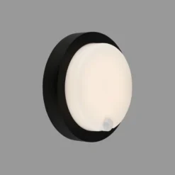Aplique LED para exterior 3765015, sensor, negro