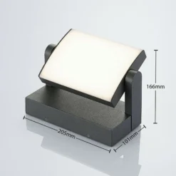 Aplique LED para exterior Sherin de Lindby, set de 2, orientable