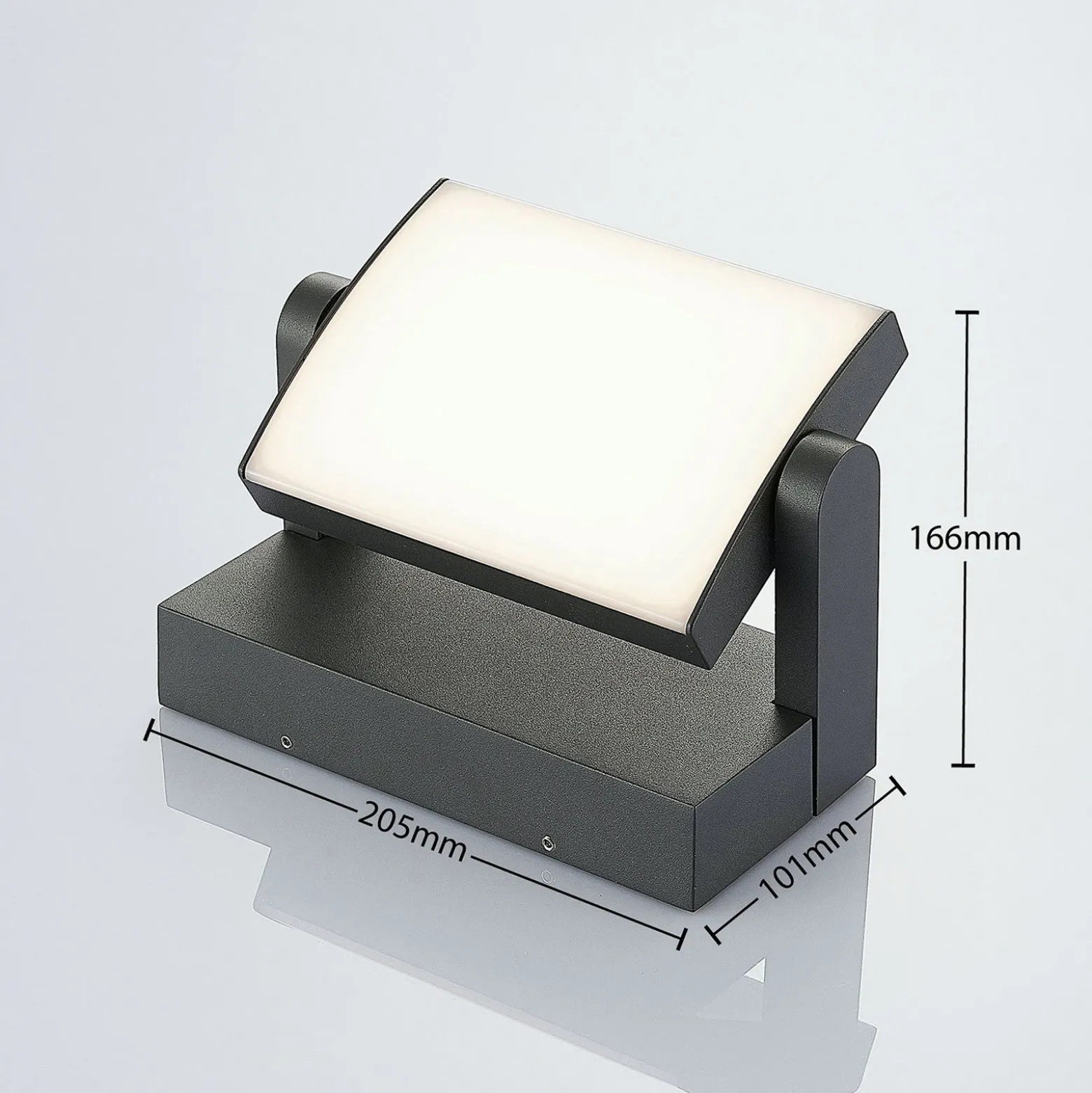 Aplique LED para exterior Sherin de Lindby, set de 2, orientable