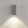 Aplique LED para exterior ShoreLine Pro Square, gris claro, 830/840