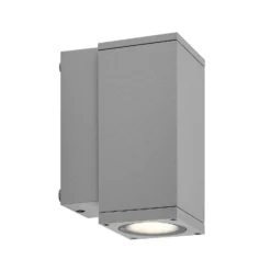 Aplique LED para exterior ShoreLine Pro Square, gris claro, 830/840