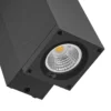 Aplique LED para exterior ShoreLine Pro Square, gris oscuro, 830/840
