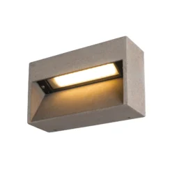 Aplique LED para exterior SLV Concreto, ancho 37,5 cm