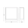 Aplique LED para exterior STEINEL L 40 C, color antracita