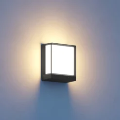 Aplique LED para exterior STEINEL L 40 C, color antracita