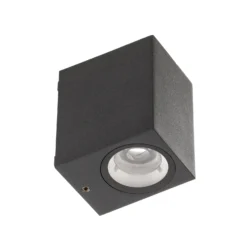 Aplique LED para exterior Tavi de Lucande, antracita, 9,5 cm, IP54