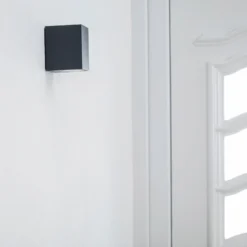 Aplique LED para exterior Tavi de Lucande, antracita, 9,5 cm, IP54