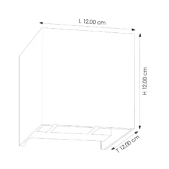 Aplique LED para exterior 9032 up/down antracita