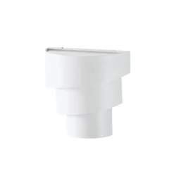 Aplique LED para exterior Valir de Lindby, blanco, tres pantallas, IP54