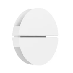 Aplique LED para exterior Vascella, blanca, Ø 18 cm, metal