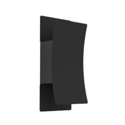 Aplique LED para exterior Verdolino, negro, altura 28 cm, metal