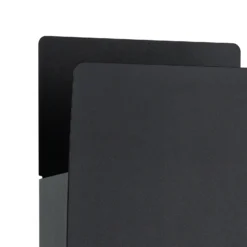 Aplique LED para exterior Verdolino, negro, altura 28 cm, metal