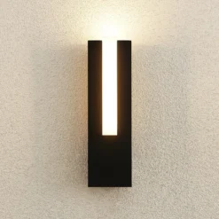 Aplique LED para exterior Virgalia de Lucande, 31 cm, antracita, IP65
