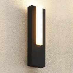Aplique LED para exterior Virgalia de Lucande, 31 cm, antracita, IP65