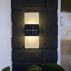 Aplique LED para exterior Wally, 20x8 cm blanco esmerilado CCT