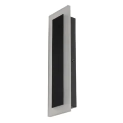 Aplique LED para exterior Wow, negro/blanco, metal, IP54, CCT