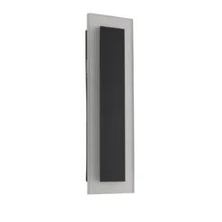 Aplique LED para exterior Wow, negro/blanco, metal, IP54, CCT