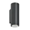 Aplique LED para exterior 5155, 2 x 4 W, arriba & abajo, grafito, aluminio