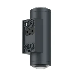Aplique LED para exterior 5155, 2 x 4 W, arriba & abajo, grafito, aluminio