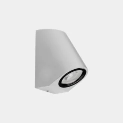 Aplique LEDS-C4 para exterior Eko Inclined, blanco, ancho 7 cm, aluminio