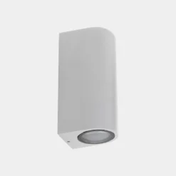 Aplique LEDS-C4 para exterior Eko Double, blanco, ancho 7 cm, aluminio