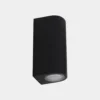 Aplique LEDS-C4 para exterior Eko Double, negro, ancho 7 cm, aluminio