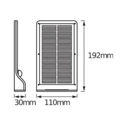 Aplique LED solar para exterior DOORLED de OSRAM, blanca, sensor, IP44